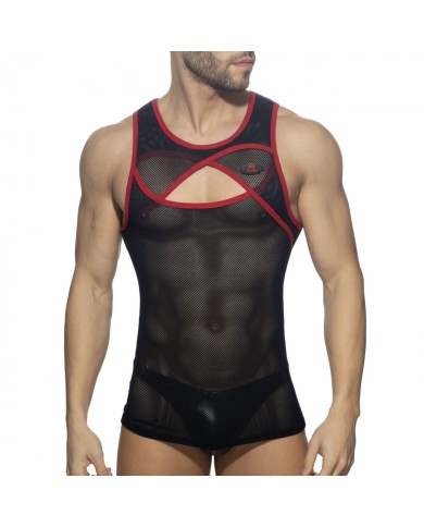 Addicted Crossed Mesh Tank Top ADF161