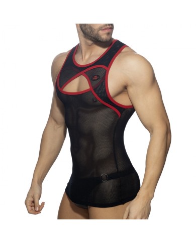 Addicted Crossed Mesh Tank Top ADF161