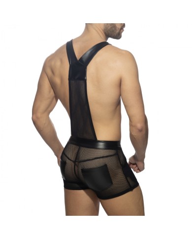 Addicted Rub Mesh Overalls ADF164