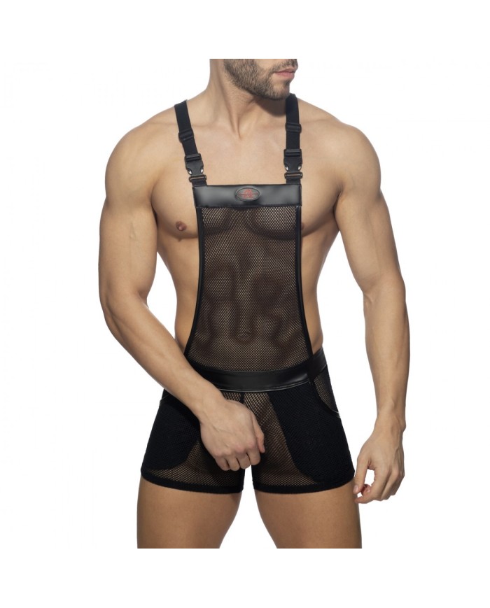Addicted Rub Mesh Overalls ADF164