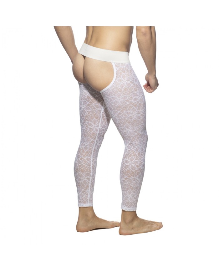 Addicted Flowery Lace Bottomless Long John AD1175