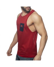 Addicted Pocket Contrast Tank Top AD1174