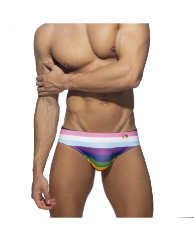 Addicted Inclusive Rainbow Swim Brief ADS323