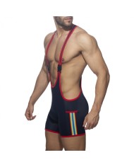 Addicted Rainbow Tape Wrestling Suit ADS322