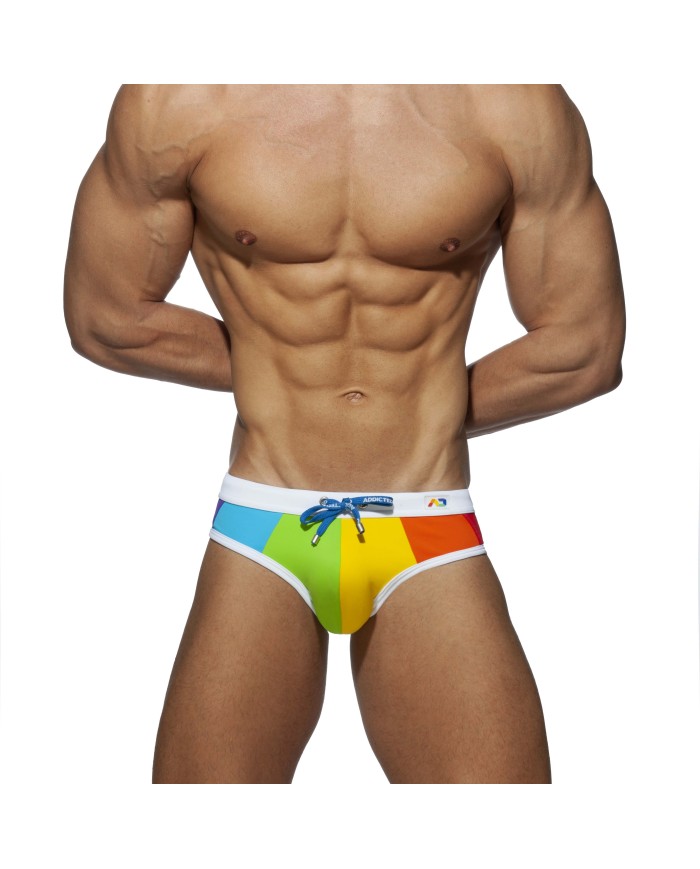 Addicted Regenbogen Badeslip ADS238