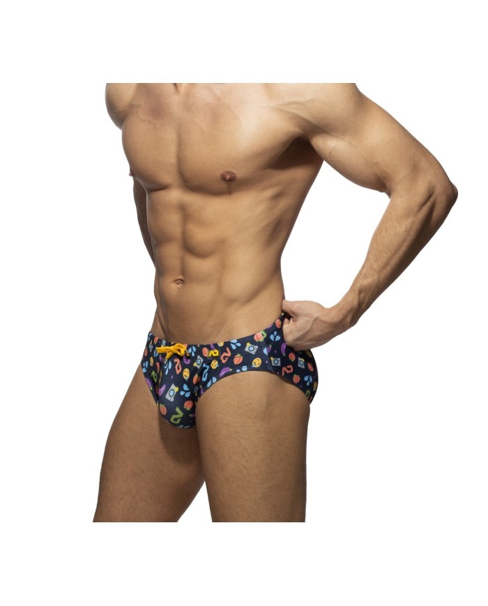 Addicted Emoji Swim Brief