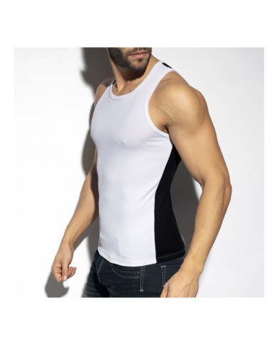 Es Collection Recycled Rib Bicolor Tank Top TS323 Es Collection Recycled Rib Bicolor Tank Top TS323