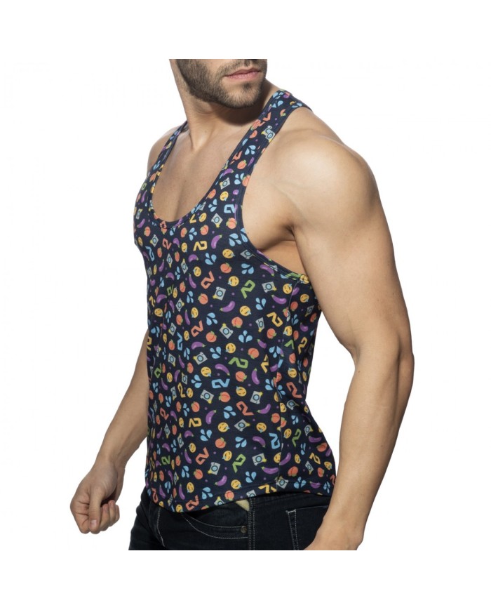 Addicted Emoji Tank Top AD1238 Addicted Emoji Tank Top AD1238