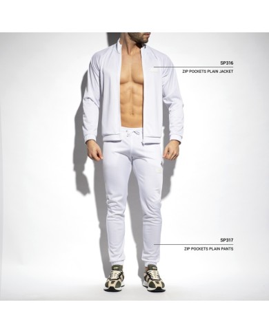 ES Collection Zip Pockets Plain Pants SP317