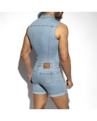 ES Collection Urban Denim Jumpsuit Shorts ESJ069