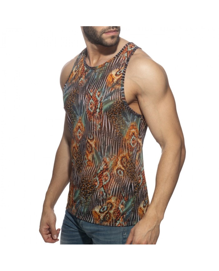 Addicted Tank-Top mit Tiermuster AD1309