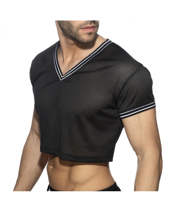 Addicted Slam V-Ausschnitt Crop Top AD1274
