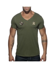 Addicted Verwaschenes T-Shirt im Tarnmuster AD800