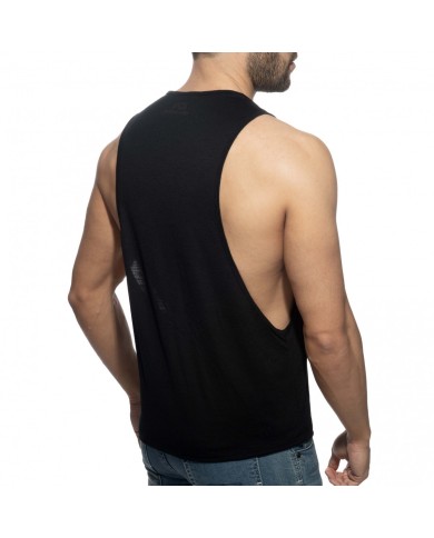 Addicted Schwarzer Baumwoll Tiefreiter AD1229