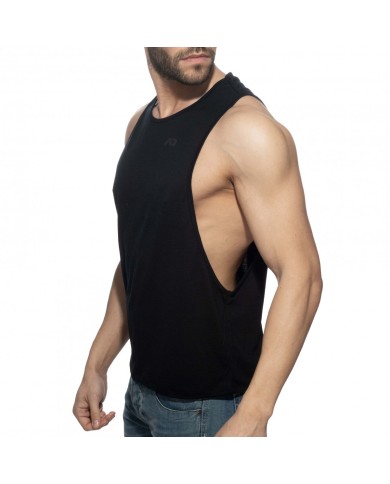 Addicted Schwarzer Baumwoll Tiefreiter AD1229