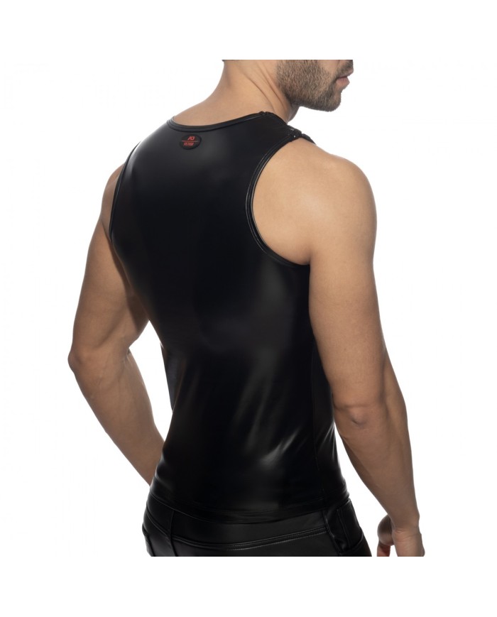 Addicted Gummi-T-Shirt mit Reißverschluss ADF215