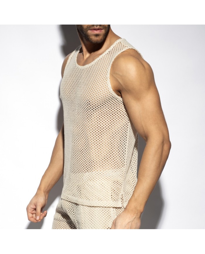 Es Collection Nyers Horgolt Tank Top TS352