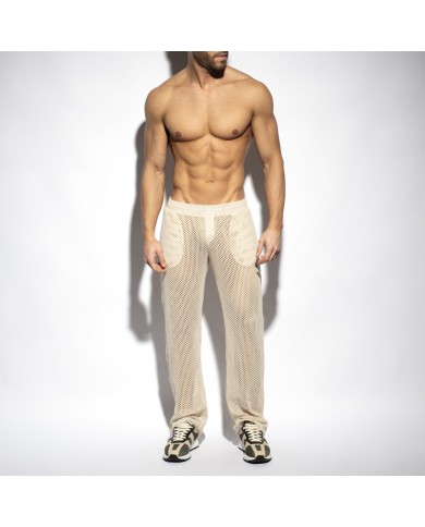 Es Collection Naturfarbene gehäkelte Hose SP347