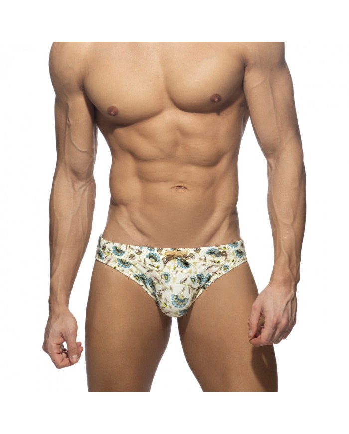 Addicted Bade-Slip mit Frühlingsblumenmuster ADS366