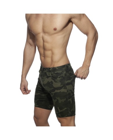 Addicted Bermuda Jeans mit Tarnmuster AD913