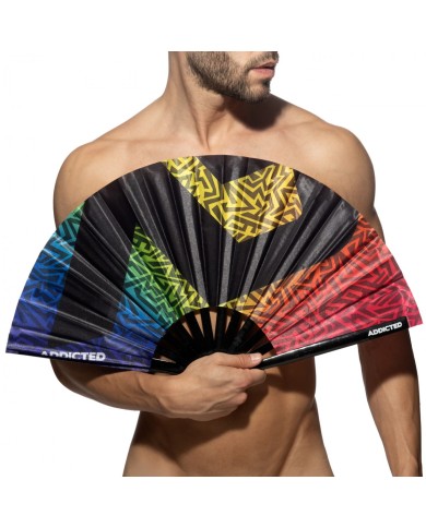 Addicted Ad Large Hand Fan Legyező AC234