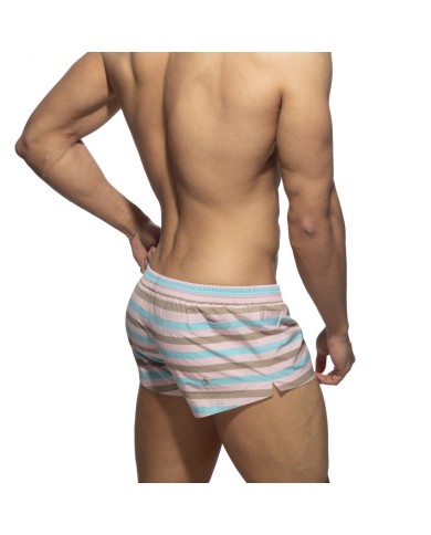 Addicted Gestreifte Badehose mit Tortenmuster ADS352 Addicted Gestreifte Badehose mit Tortenmuster ADS352