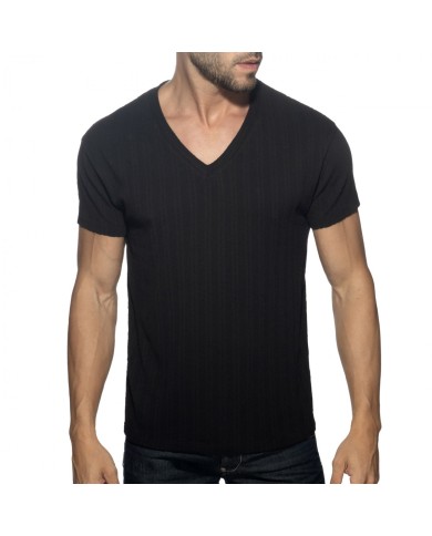 Addicted Barley V-Ausschnitt T-Shirt AD1387