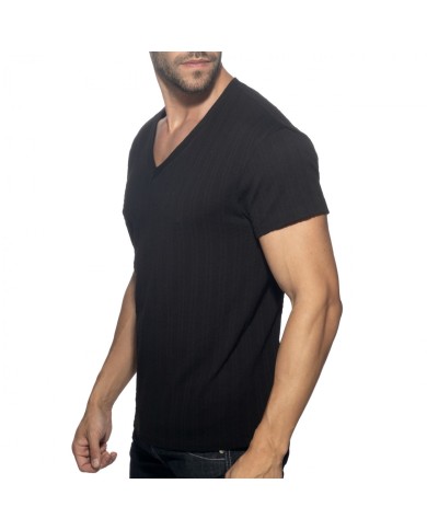 Addicted Barley V-Ausschnitt T-Shirt AD1387