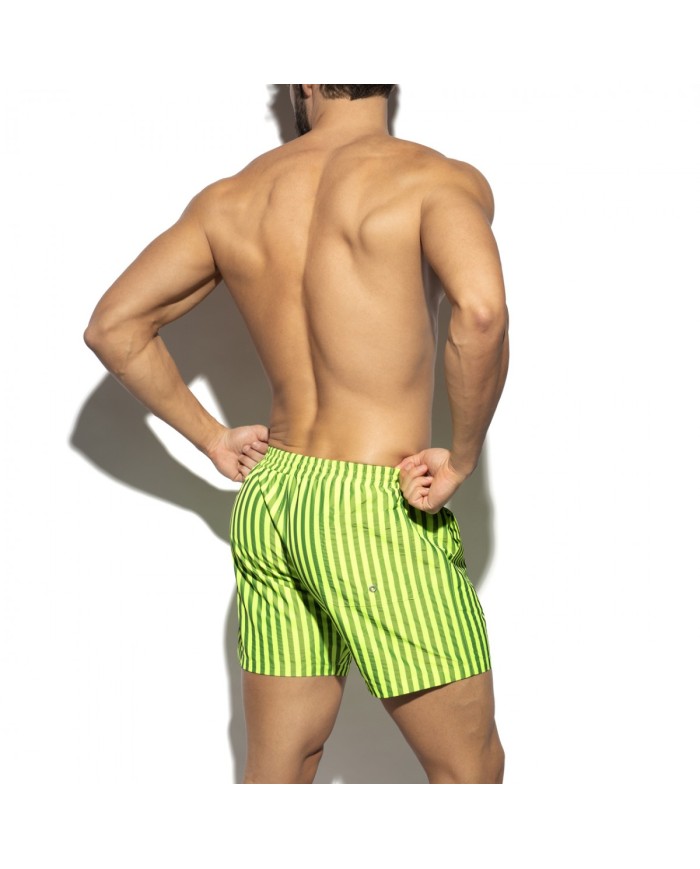 ES Collection Neon Gestreifte Badehose 2523