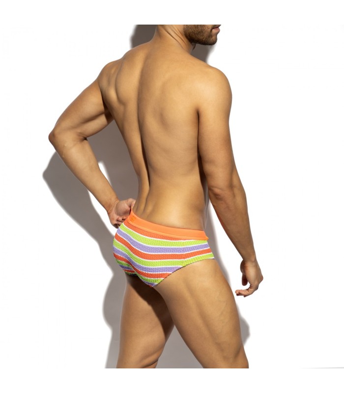 ES Collection Bade Slip im 70er Streifenlook 2612