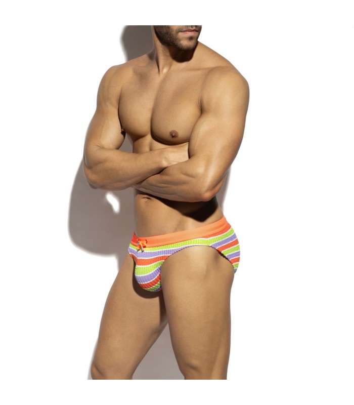 ES Collection Bikini Slip im 70er Streifenlook 2611