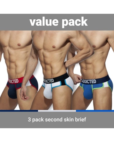 Addicted Zweite Haut 3er Pack Slip AD897P