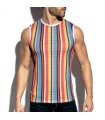ES Collection Gelato Gestreiftes Tanktop mit breiten Trägern TS374