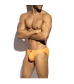 ES Collection Neonfarbiger Bade Slip Mit Knitteroptik 2610