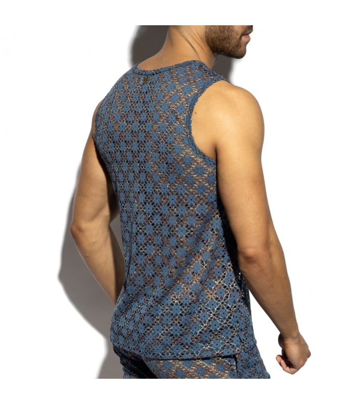 ES Collection Metallic Blumen Tanktop TS361