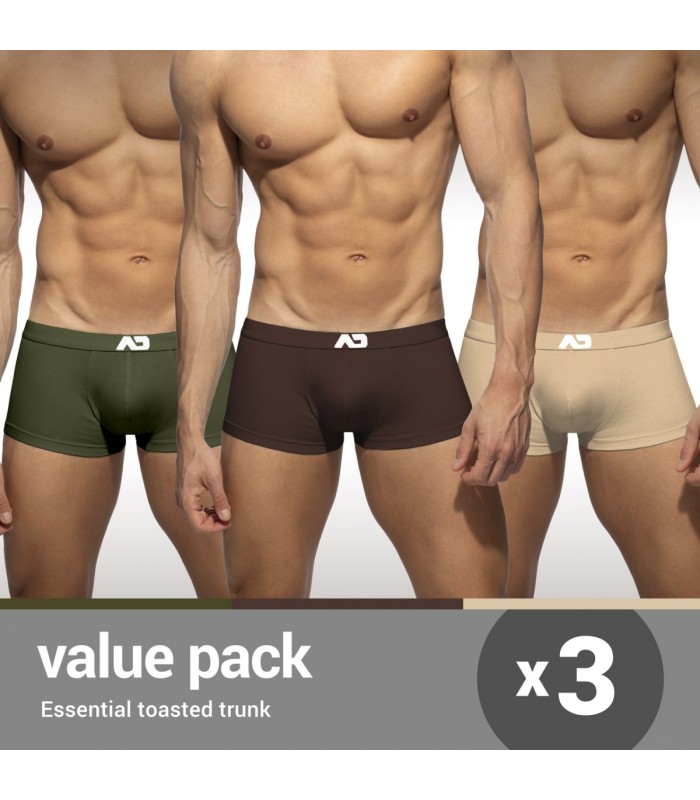 Addicted Essential Trunks im Farbton Toasted 3er Pack AD1454P