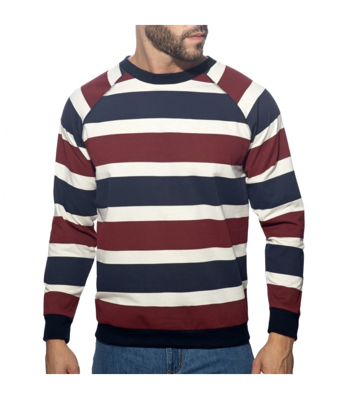 Addicted Retro Streifen Pullover AD1438
