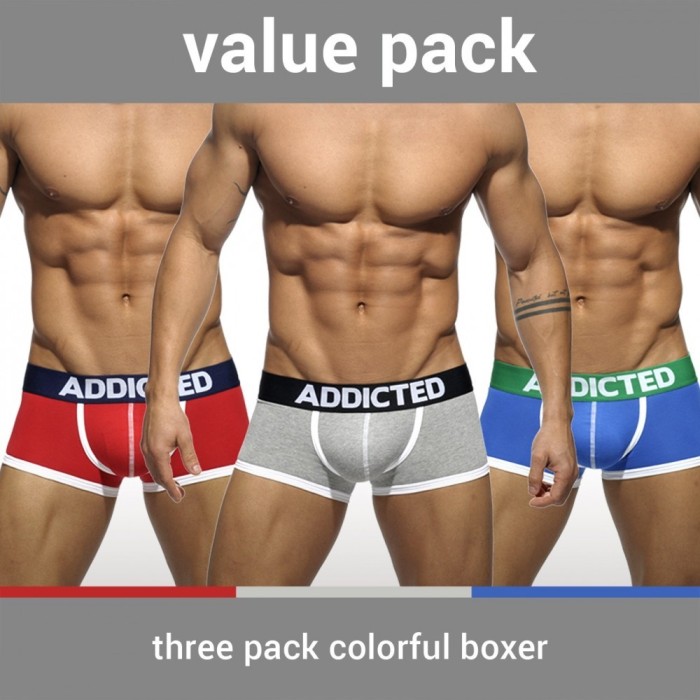 Addicted 3er Pack Basic Boxer AD302P