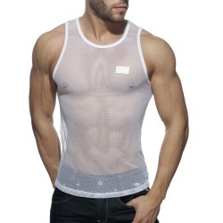 Addicted Black & White Mesh Tanktop AD848 | Addicted Austria – fast delivery