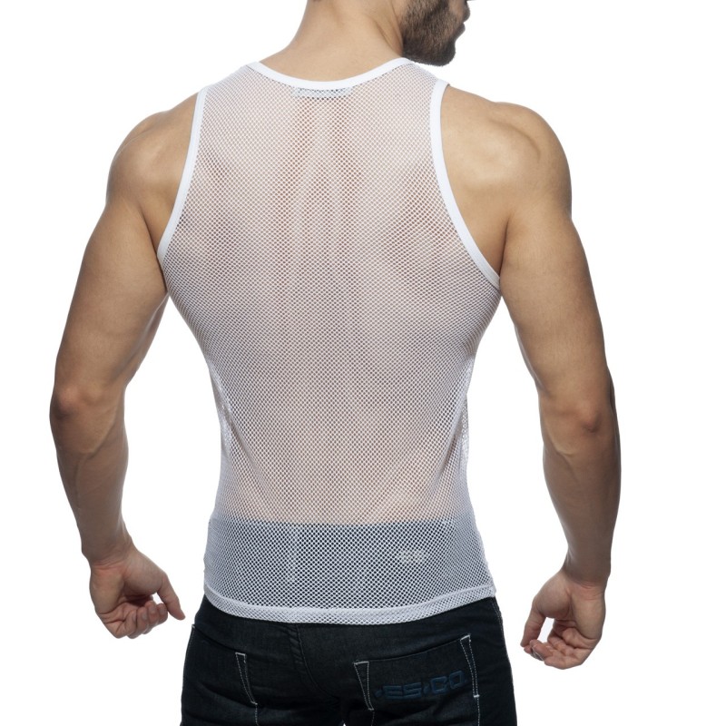 Addicted schwarz & weißes Netz Tanktop AD848 | Addicted Österreich – schneller Versand