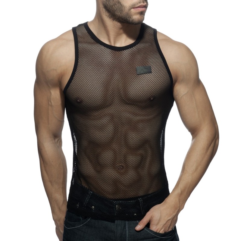 Addicted Black & White Mesh Tanktop AD848 | Addicted Austria – fast delivery