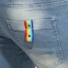 Addicted Rainbow Tape Bermuda Jeans AD990 | Addicted Austria – fast delivery