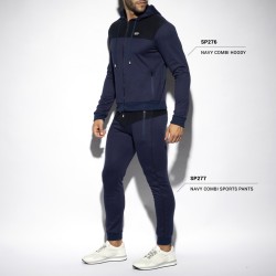 ES Collection Marineblaues Kapuzenoberteil SP276 | Addicted Österreich – schneller Versand