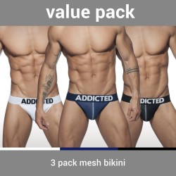 Addicted 3 Pack Mesh Bikini Push Up AD679P | Addicted Austria – fast delivery