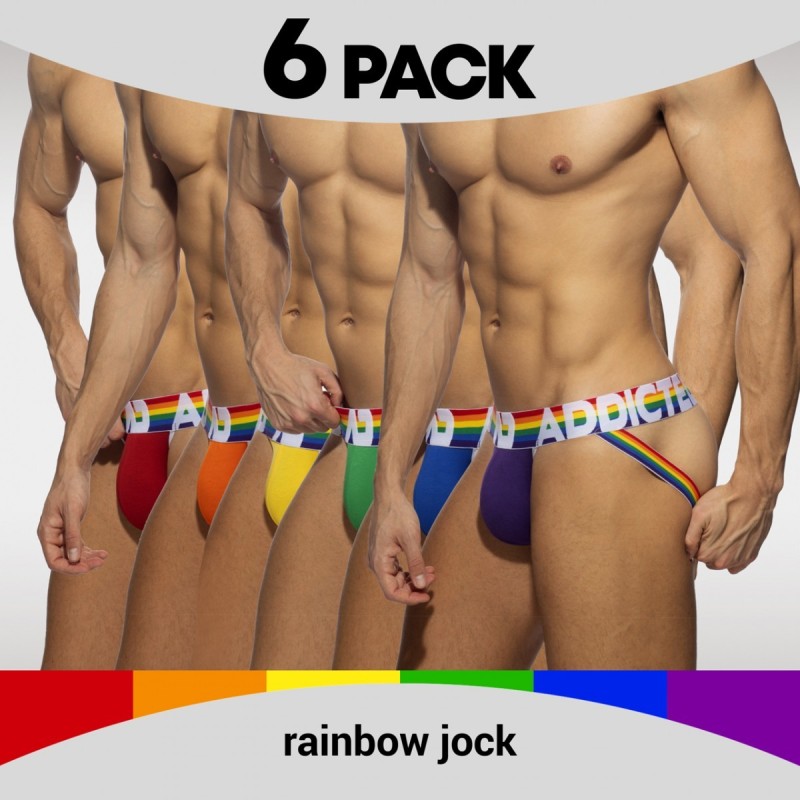Addicted 6 Pack Rainbow Jock AD1144 | Addicted Austria – fast delivery