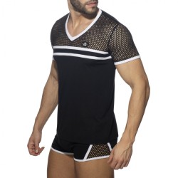 Addicted Mesh Striped T-shirt ADF166 | Addicted Österreich – schneller Versand