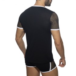 Addicted Mesh Striped T-shirt ADF166 | Addicted Österreich – schneller Versand
