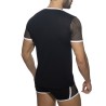 Addicted Mesh Striped T-shirt ADF166 | Addicted Österreich – schneller Versand