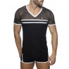 Addicted Mesh Striped T-shirt ADF166 | Addicted Österreich – schneller Versand