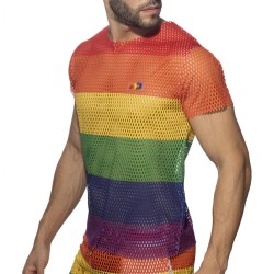 Addicted Mesh Rainbow T-Shirt AD1167 | Addicted Österreich – schneller Versand